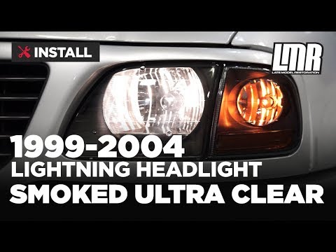 1999-2004 F-150 Lightning Smoked Ultra Clear Headlight Kit - Install & Review
