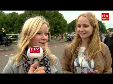 Drukte op de wegen in Assen na de TT