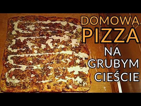PIZZA KWADRATOWA Na Grubym Cieście Nigdy Lepszej Nie Jadłem