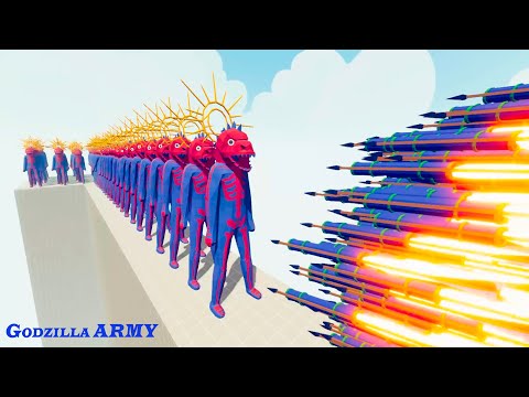 all godzilla vs every TABS UNIT tabs totally accurate battle simulator