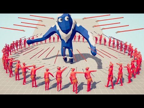 100x SPEAR THROWER vs EVERY UNIT | TABS - Totally Accurate Battle Simulator