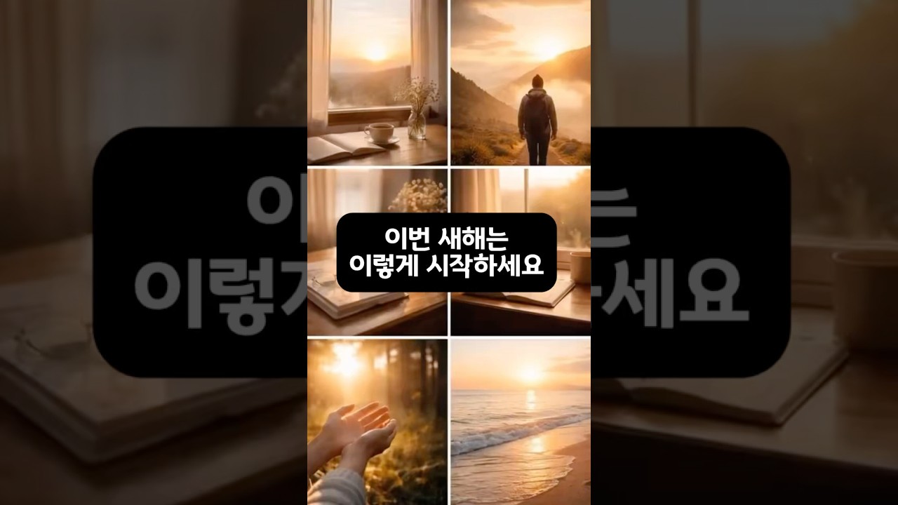 새해, 이 말들로 시작해도 충분합니다👍