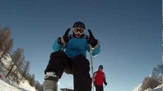 preview picture of video 'Session ski Vars / Risoul gopro HD3 2013'