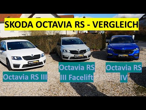 DER VERGLEICH - SKODA OCTAVIA RS iii # III FACELIFT # IV #