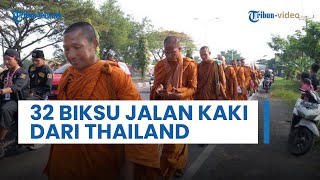 Jalan Kaki dari Thailand, 32 Biksu yang Menuju Candi Borobudur akan Singgah di Cirebon