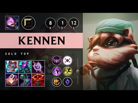 Kennen Top vs K'Sante - KR Master Patch 25.08