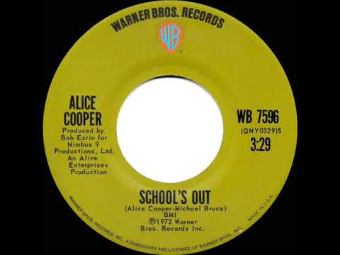 1972 HITS ARCHIVE: School’s Out - Alice Cooper (stereo 45--#1 UK hit)