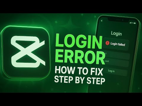 CapCut error al iniciar sesión