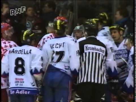 DEL 96-97 #31 Mannheim Köln 4-4OT