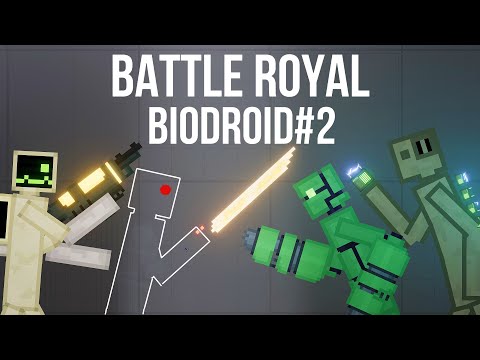 Battle Royal Biodroid#2  - Who will survive at last [People Playground 1.17]