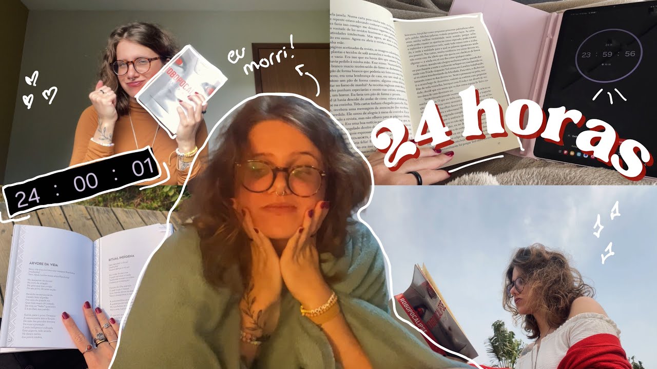 lendo por 24 horas: quanto eu consigo ler? 😱#maratona24em3