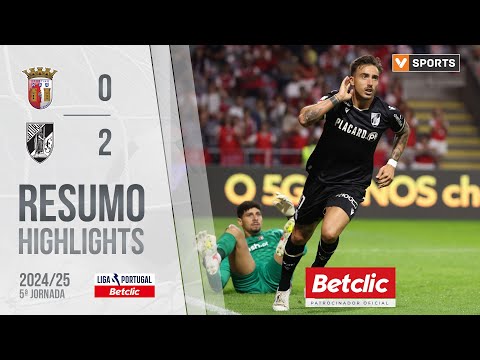 Resumo: Braga 0-2 Vitória SC (Liga 24/25 #5)