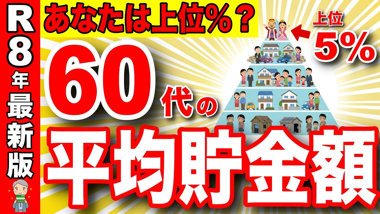 【将来安泰】2026年理想の貯蓄術！たった〇〇万円あれば人生逃げ切り！世代別の平均貯蓄額とは？【資産/投資/蓄財術】