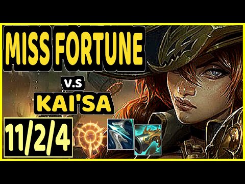 ABSOLUT (MISS FORTUNE) vs KAI'SA - 11/2/4 KDA BOTTOM ADC GAMEPLAY - BR Ranked MASTER
