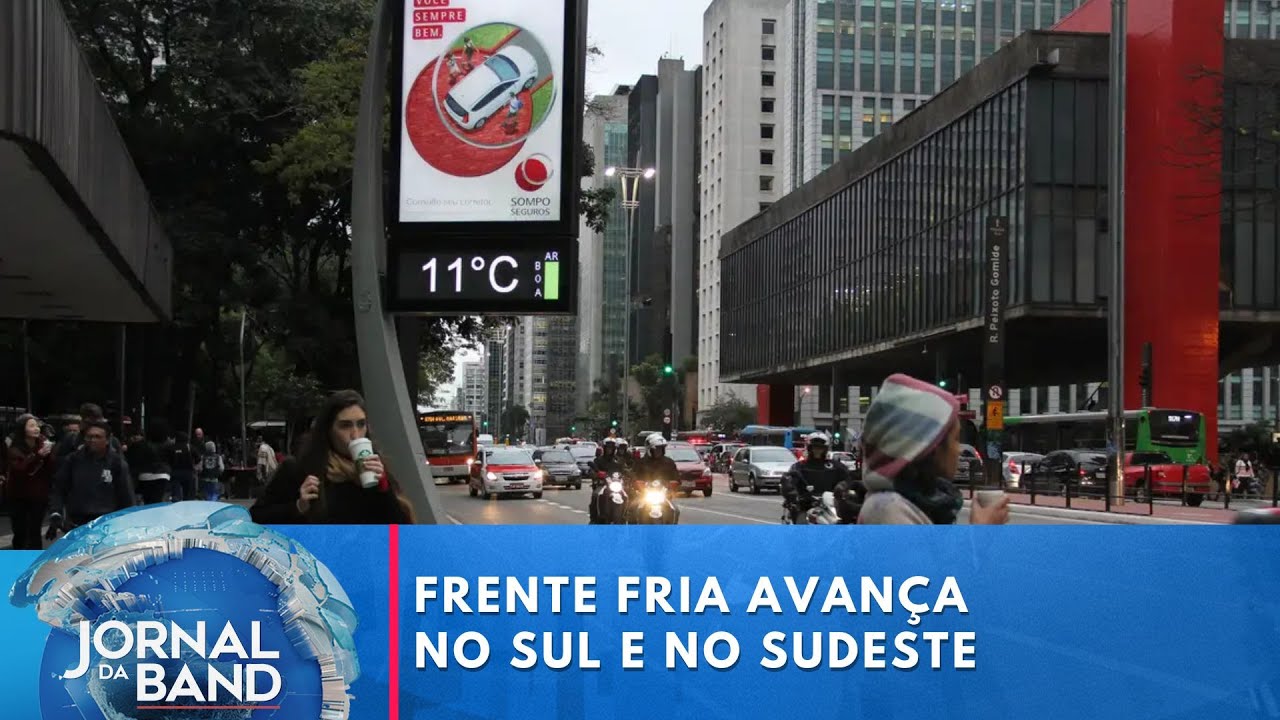 Previsão do tempo: frente fria avança no sul e no sudeste | Jornal da Band