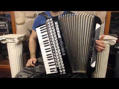 4620 - Black Hohner Atlantic IVN Vox 5P Piano Accordion LMMH 41 120 $1499