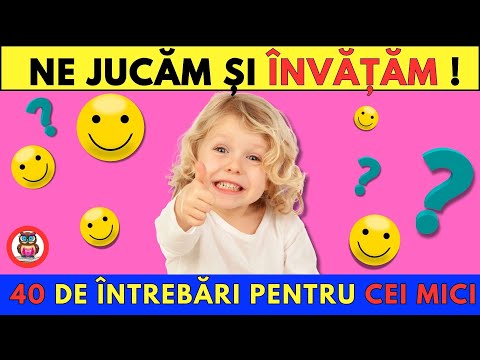 40 de Întrebări Educaționale pentru Copii de 4-5 Ani–Joacă și Învățare Acasă!#culturagenerala #copii
