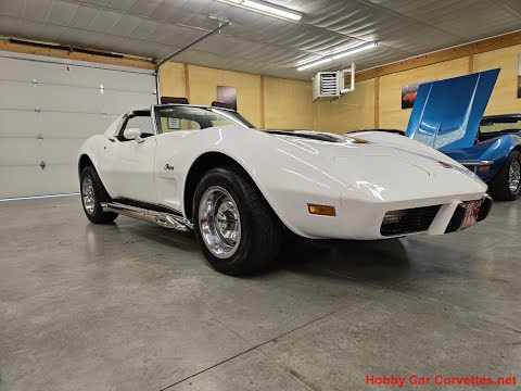 1976 White Corvette Stingray 383 4spd T Top Hot Rod Video