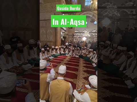 Qasida Burda in Al-Aqsa by #sufi #palestine #travel #community #peace #gold #reels #prayer