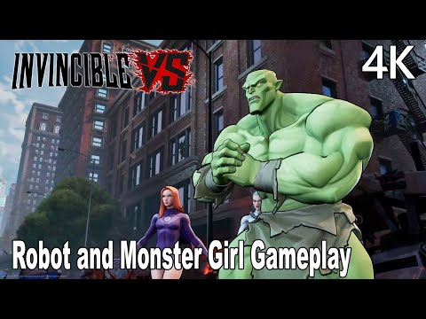 Invincible VS Robot and Monster Girl Gameplay