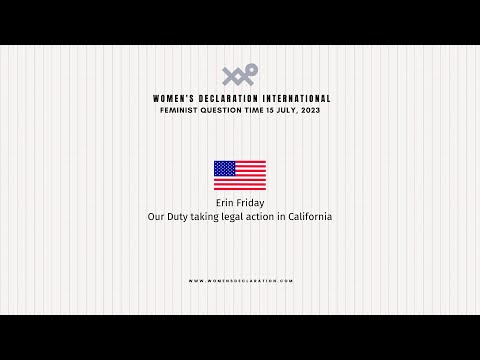 Erin Friday: Our Duty neemt juridische stappen in Californie