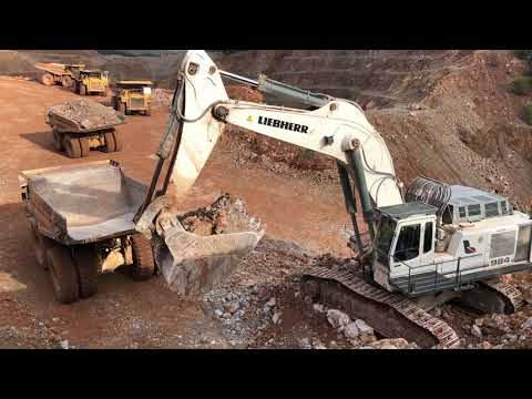 Liebherr 984 Excavator Loading Caterpillar 777C And 777D Dumpers - Sotiriadis/Labrianidis Mining