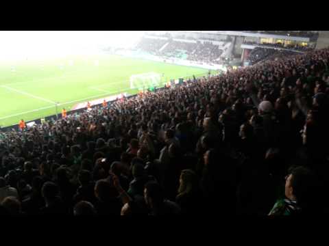 Asse OL Lyon 3-0 derby 30 nov 2014  folie kop nord