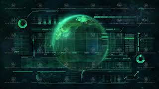 Animation on the subject of digital economy of the world.