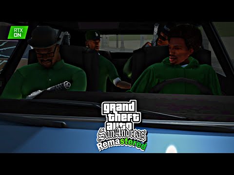 GTA San Andreas 2021 Remastered: STORY MISSION 4K Gameplay  PART 4 -  DRIVE BY, BABY!