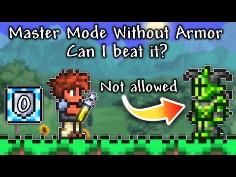 The Terraria Master Mode NO ARMOR Experience - Terraria 1.4.4