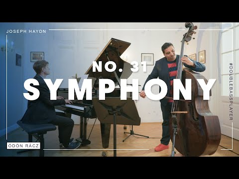 Ödön Rácz & Christoph Traxler live: Haydn Symphony No. 31 „Hornsignal“ Bass Solo