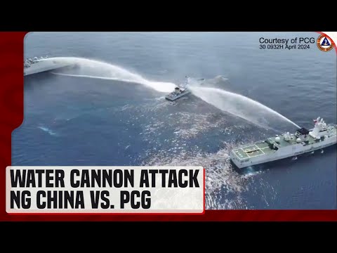 Barko ng Pilipinas, pinagtulungang bombahin ng tubig ng China Coast Guard
