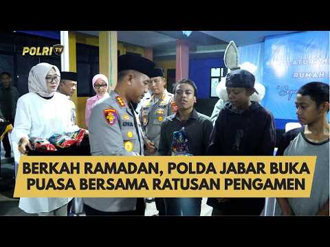 BERKAH RAMADAN, POLDA JABAR BUKA PUASA BERSAMA RATUSAN PENGAMEN