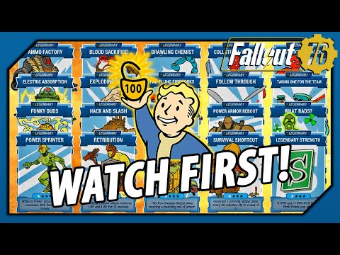 Fallout 76 - Legendary Perks Guide (WATCH THIS Before Doing Anything!)