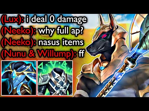 NASUS vs 4 MAGES (MAGIC RESIST NASUS)