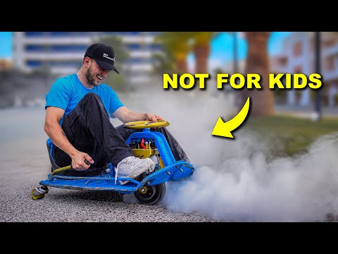 I built a 40mph Electric Drift Kart