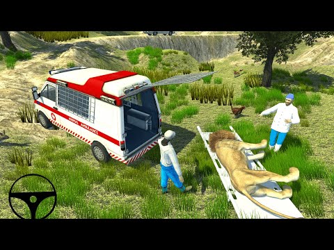 Animal Ambulance Simulator Game - Emergency Ambulance Rescue Game - Live Kids Games