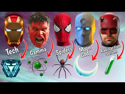 SUPERHERO'S IN MCU and their Power origin Explained.