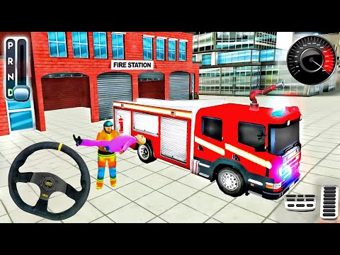 New York City FireFighter Simulator - Fire Truck Driver Rescues 3D - Android Gameplay
