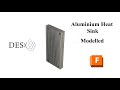 Aluminium Heat Sink Fusion 360 3D Modelling Beginner Friendly