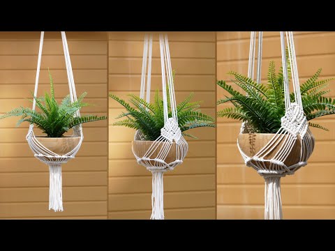 DIY Macrame Plant Hanger Easy NEW Diamond Design