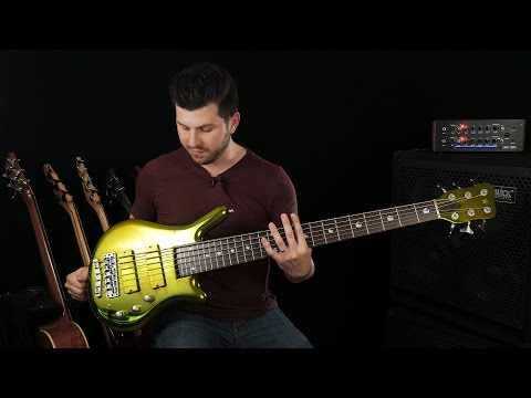 Lime Green Chrome Bass - Custom Warwick Thumb Demo • Mark Michell