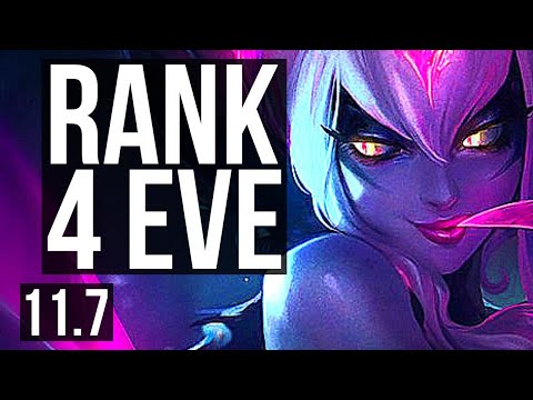 EVELYNN vs HECARIM (JUNGLE) | 78% winrate, Rank 4 Eve, 10/2/7, Legendary | BR Challenger | v11.7
