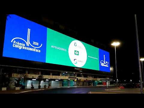 CONGRESSO EM FOCO - Prêmio Congresso em Foco é destaque no maior painel de LED da América Latina