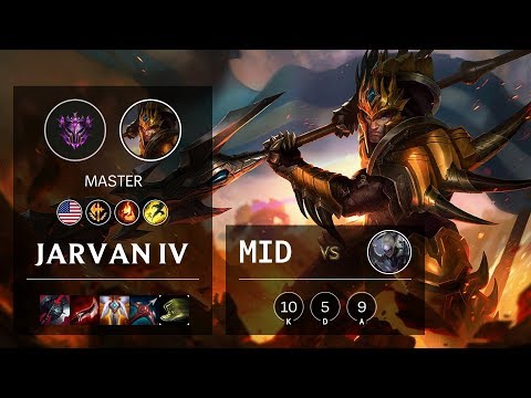 Jarvan IV Mid vs Diana - NA Master Patch 10.8