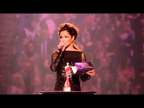 Rihanna wins International Female Solo Artist presented by Cheryl Cole | BRIT Awards 2011