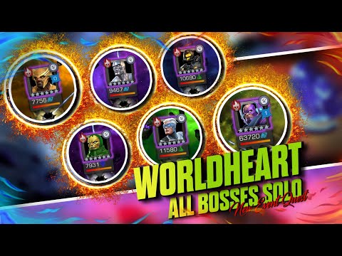 Worldheart Event Quest | All Boss Fight Solo | Cavalier |Marvel Contest Of Champions | MCOC