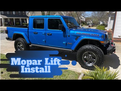 Jeep Gladiator Mopar Lift Install