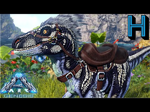 HOW TO SURVIVE THE BOG AND X RAPTOR TAMING ARK: GENESIS EP 2