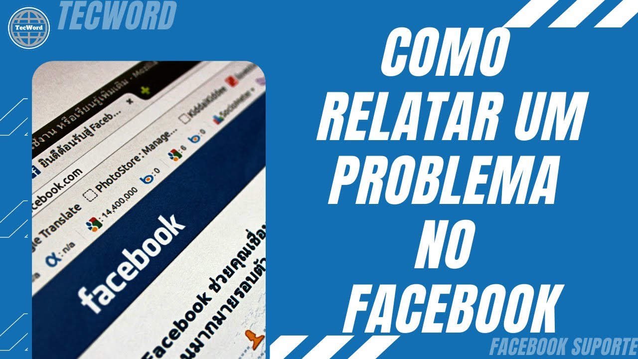 Como relatar um problema no Facebook